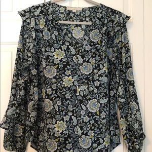 Navy blue Loft blouse